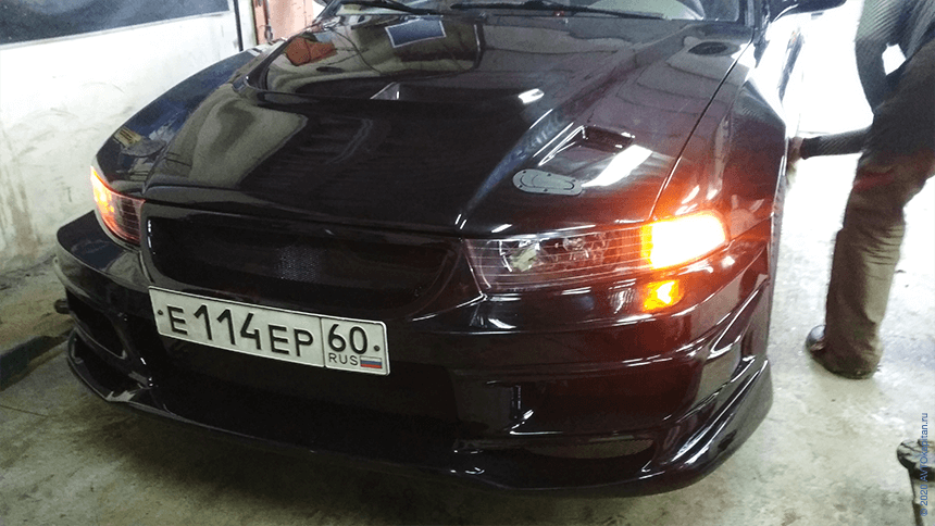Покрашенный Mitsubishi Galant